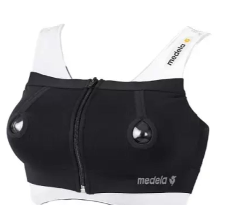 Medela - Easy Expression Bustier, geschikt voor gebruik i.c.m. alle Medela borstkolven - Maat M Zwart