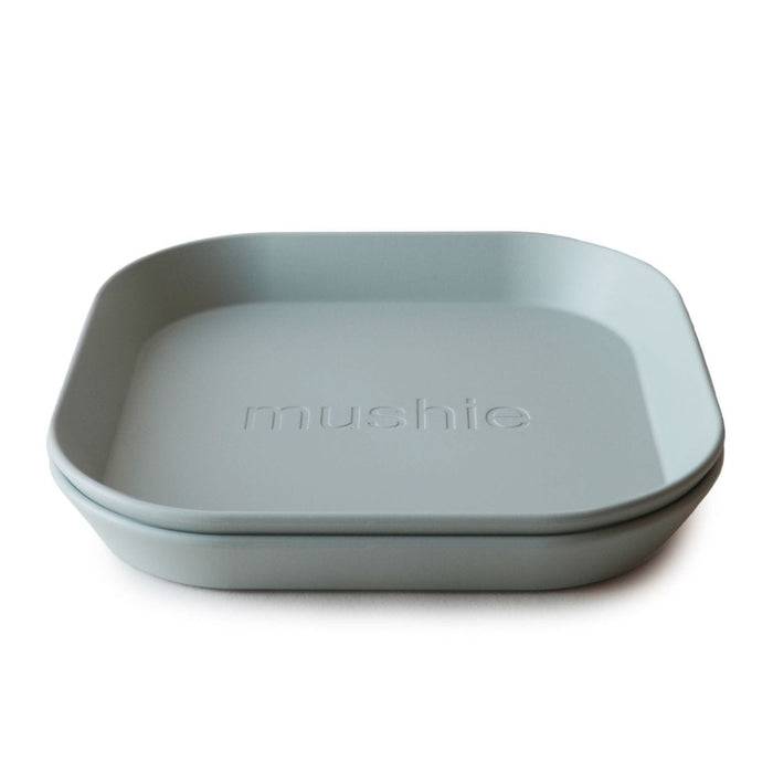 Mushie - Bord vierkant Sage (2 Pcs)