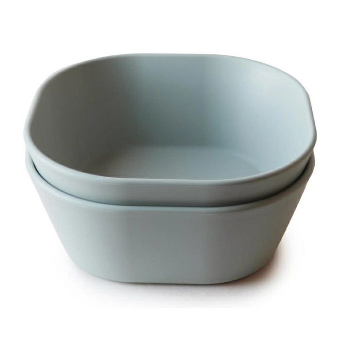 Mushie - Kom Vierkant Sage (2 Pcs)