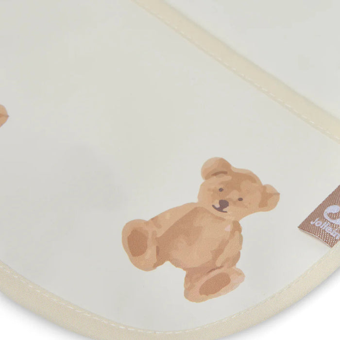 Jollein - Slab Waterproof met mouw - Teddy Bear