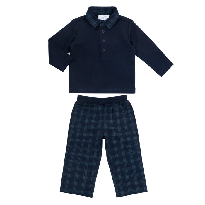 Natini - 2-delige pyjama donkerblauw