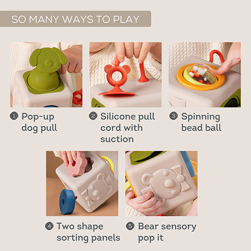 Taf Toys - Peek & Play Silicone Cube