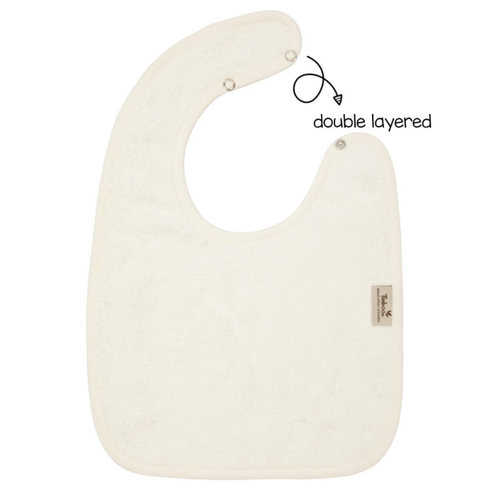 Timboo - BIB DOUBLED 26x38cm - DAISY WHITE