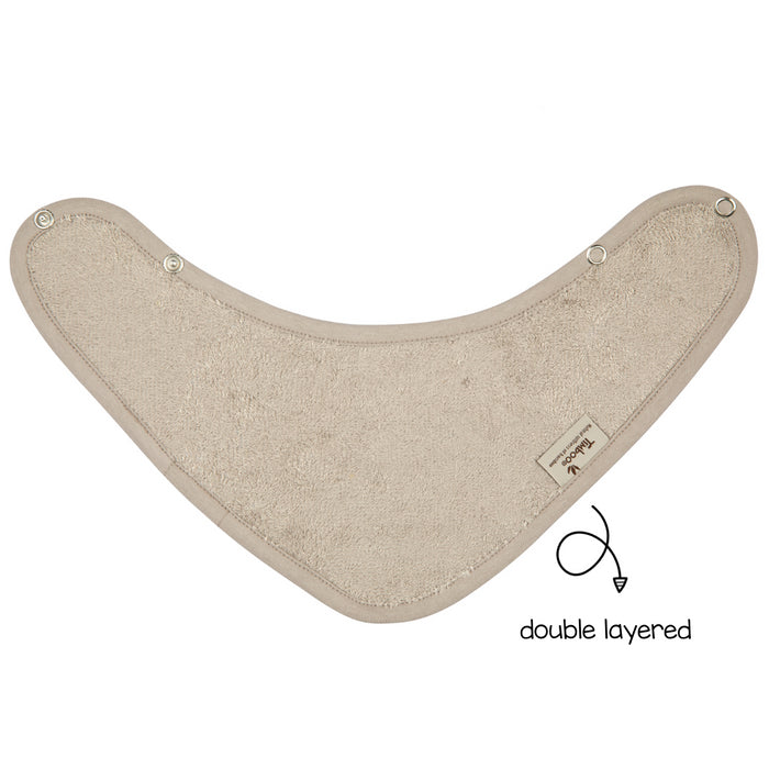 Timboo - BANDANA BIB DOUBLED 36x20cm - SAVANNAH SAND