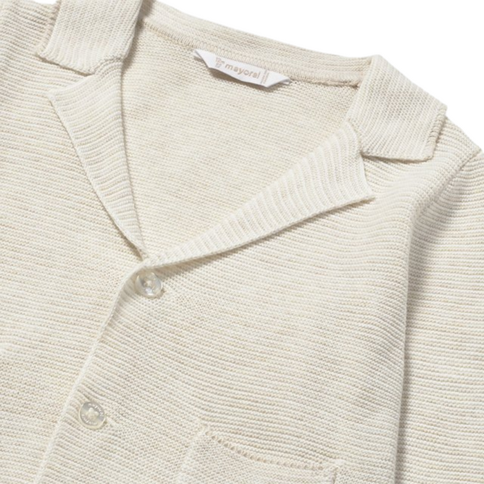 Mayoral - Cardigan in knit zacht beige