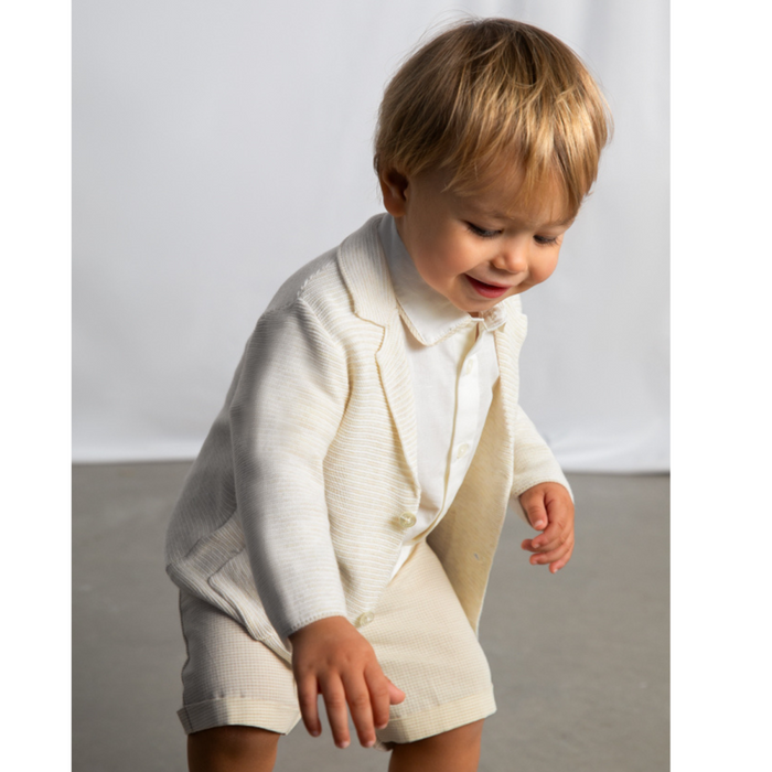 Mayoral - Cardigan in knit zacht beige