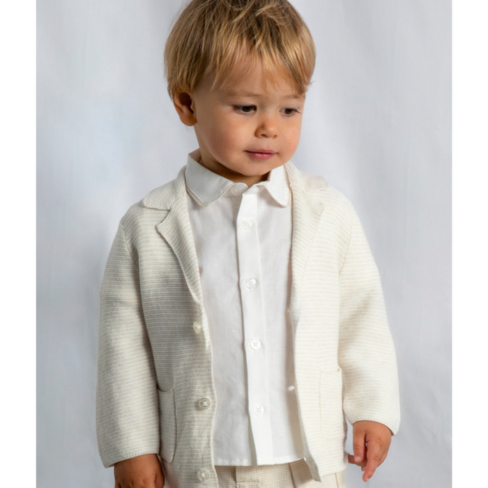 Mayoral - Cardigan in knit zacht beige