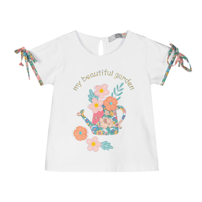 Dr Kid - T-shirt in wit met strass