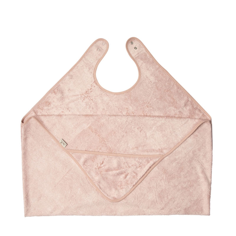 Timboo - CUDDLE TOWEL Adult/Baby (98x104cm) - MISTY ROSE