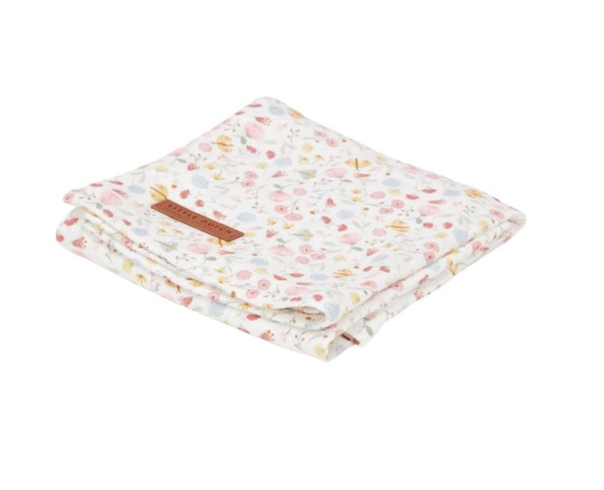 Little Dutch  - Swaddle doek 120 x 120 Flowers & Butterflies