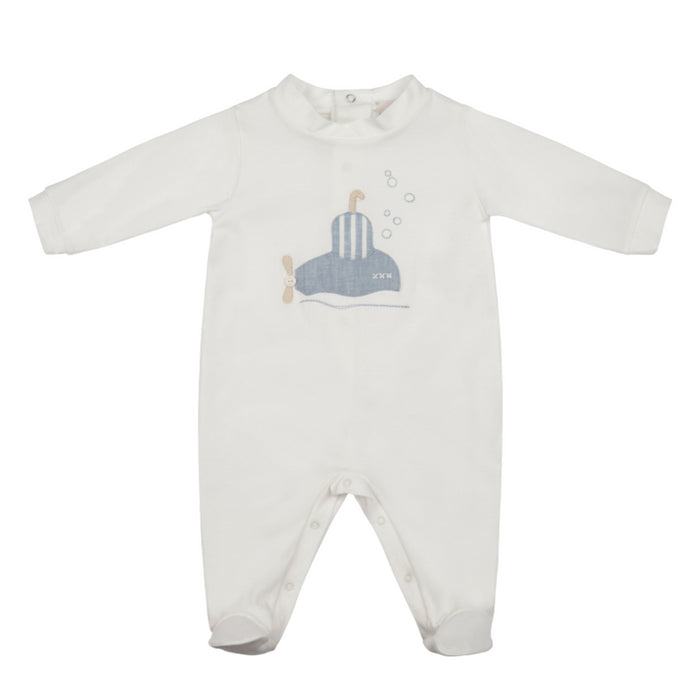 Lalalu - Babypakje in wit met duikboot