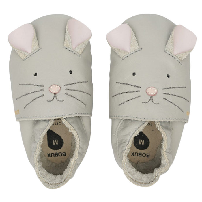 Bobux - Soft Soles - Squeek Light Grey