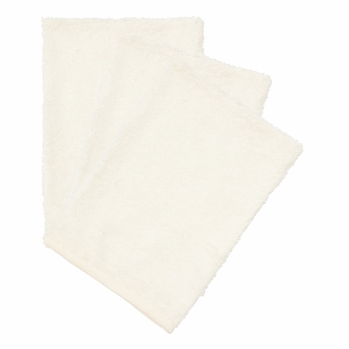 Timboo - WASHCLOTH (3 pieces) - DAISY WHITE