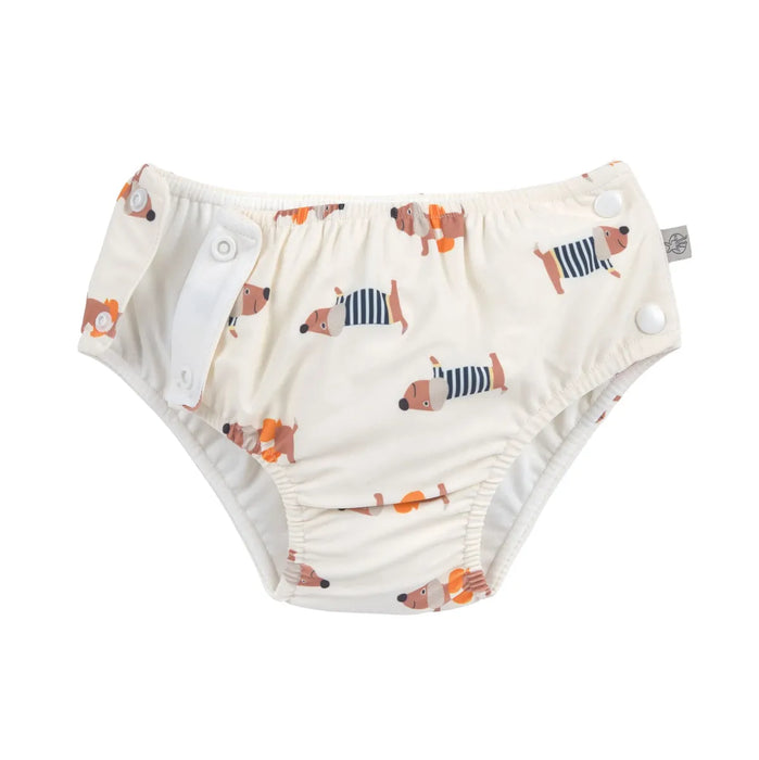 Lassig - Snap Swim Diaper Beach Dog orange