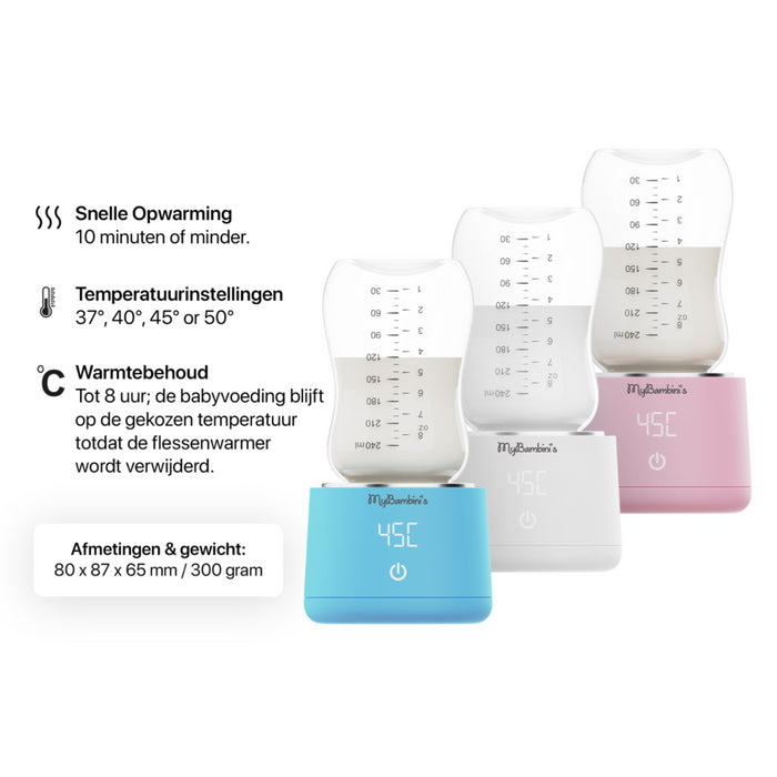 My Bambini - Draagbare flesverwarmer roze