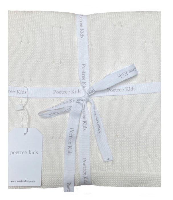 Poetree - Saint Tropez Wiegdeken 100% Katoen - White