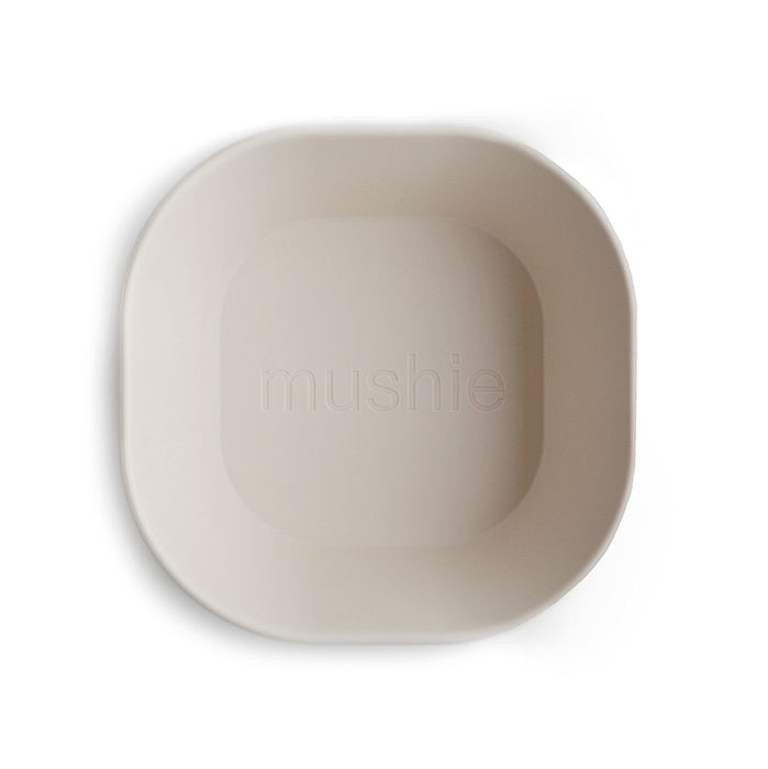 Mushie - Kom Vierkant Ivory (2 Pcs)