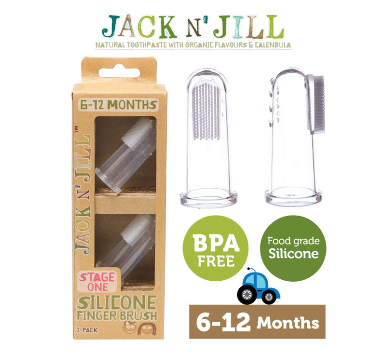 Jack N' Jill Silicone Finger Brush 2 Pack