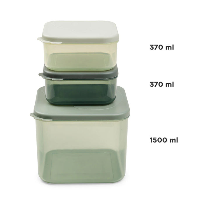 Done by Deer - Food storage container set L Elphee Green