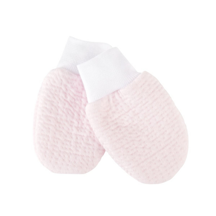Théophile & Patachou - Casual baby uitzet - Wanten jersey gewafeld -  Roze M:  TU