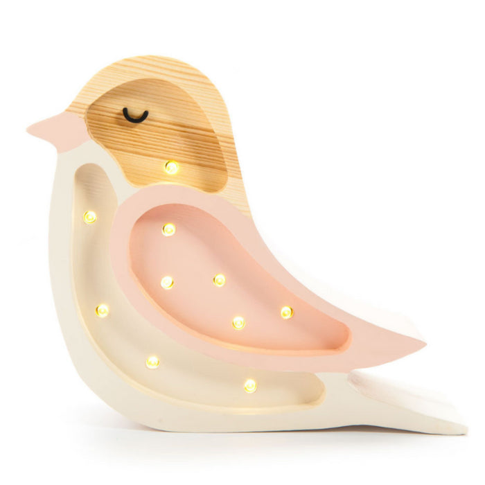 Little Lights - Bird - Vogel Strawberry cream roze