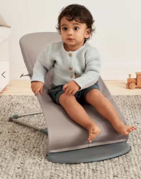 Babybjorn - Wipstoeltje Cotton Classic Quilt sand grey