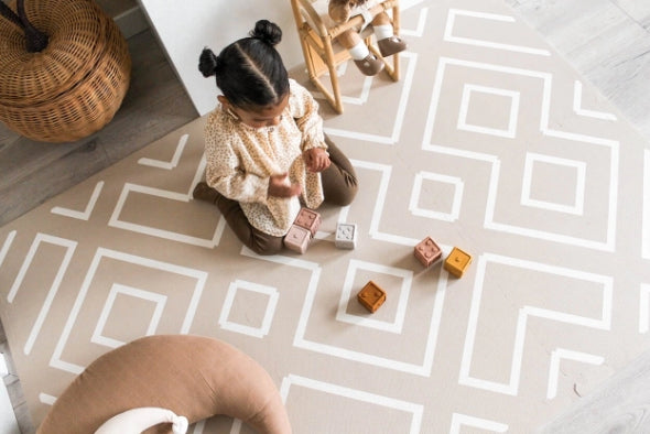 Eeveve -  Puzzle Mat Modern Blocks - Desert Sand