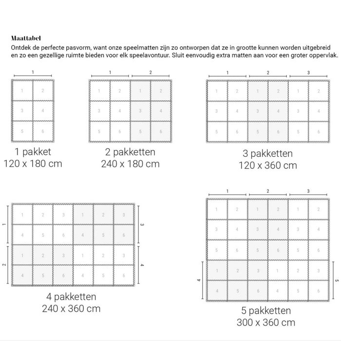 Eeveve -  Puzzle Mat Modern Blocks - Desert Sand