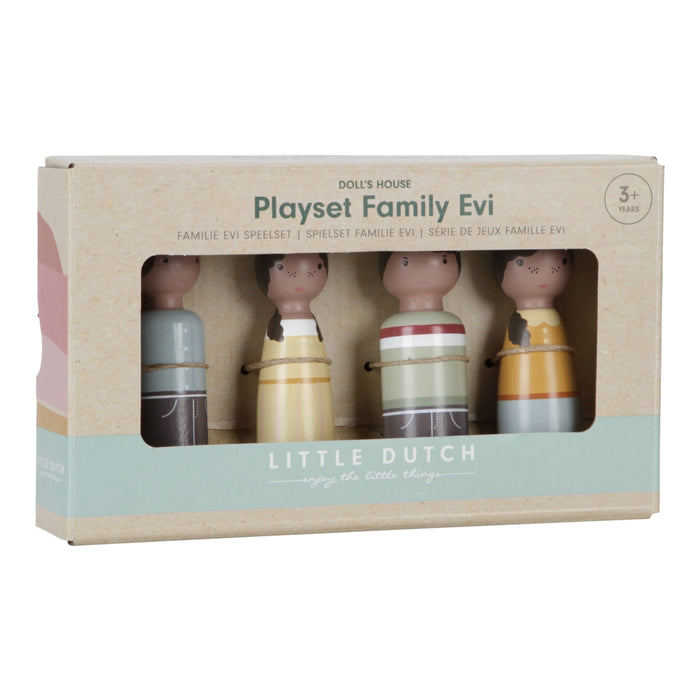 LD Toys - Aanvulset poppenhuis familie Rosa FSC