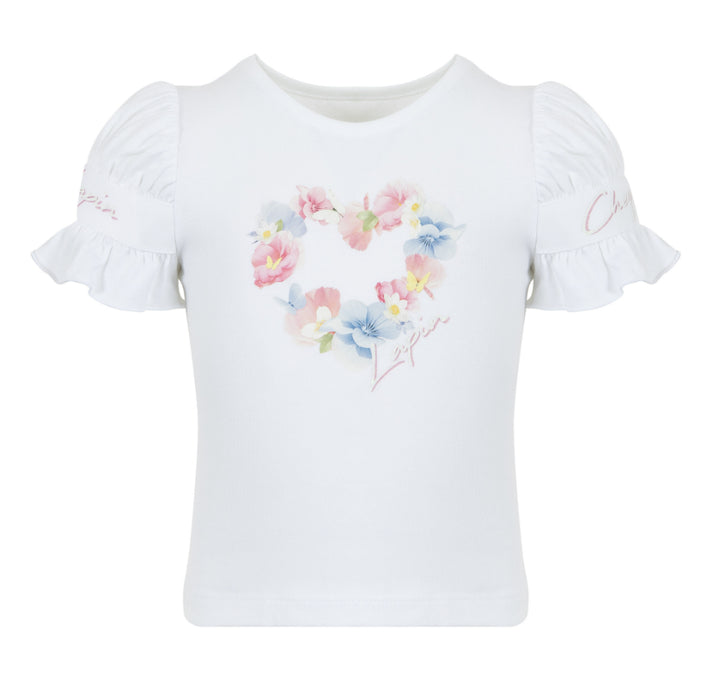 Lapin house - T-shirt in wit met hartje