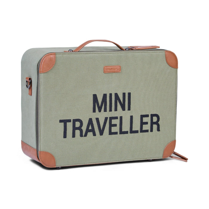 Childhome - Mini Traveller Kinderkoffer - Canvas - Kaki