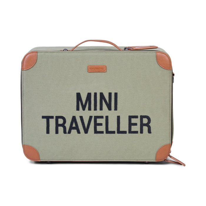 Childhome - Mini Traveller Kinderkoffer - Canvas - Kaki