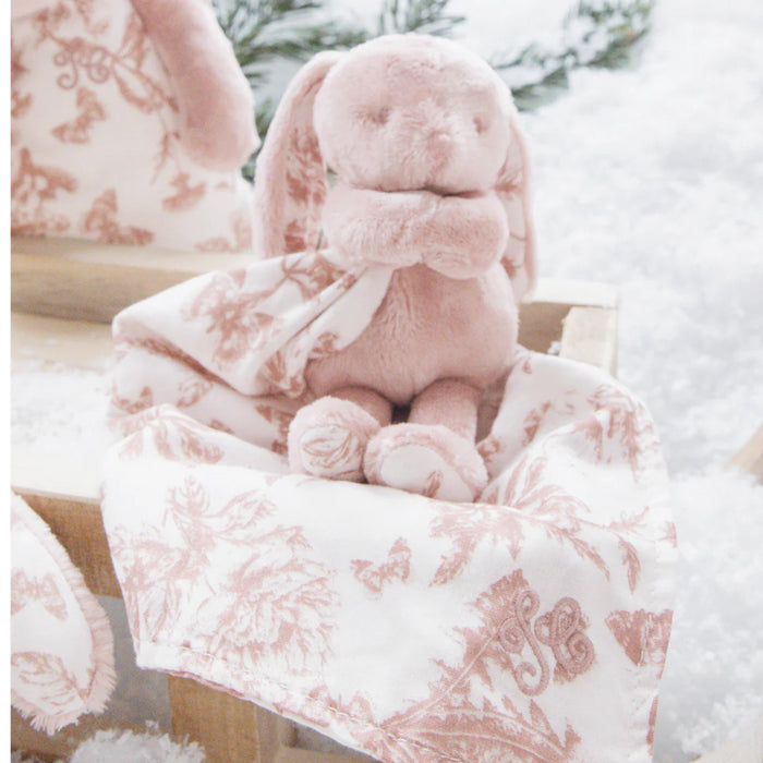 Tartine et Chocolat - Doudou Lapin Toile de Jouy
