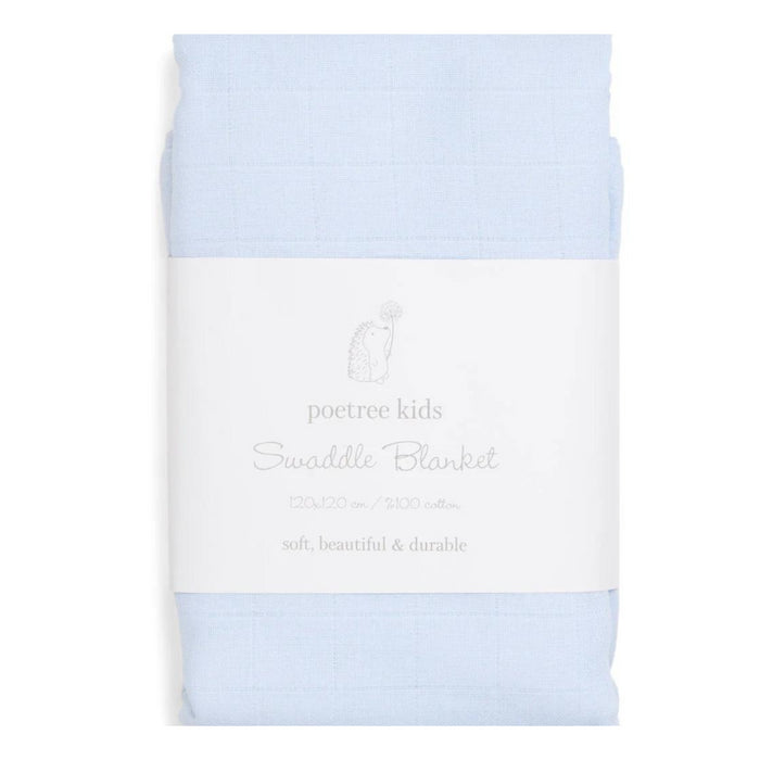 Poetree - Swaddle (120x120) -  Licht blauw