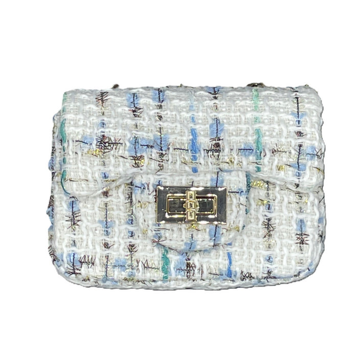 Prinsessefin - Handtasje Tweed White/M