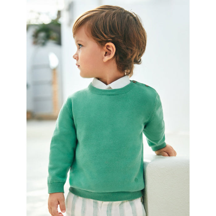 Mayoral - Basic cotton jumper - Eucalyptus