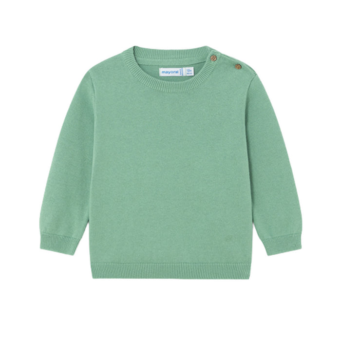 Mayoral - Basic cotton jumper - Eucalyptus