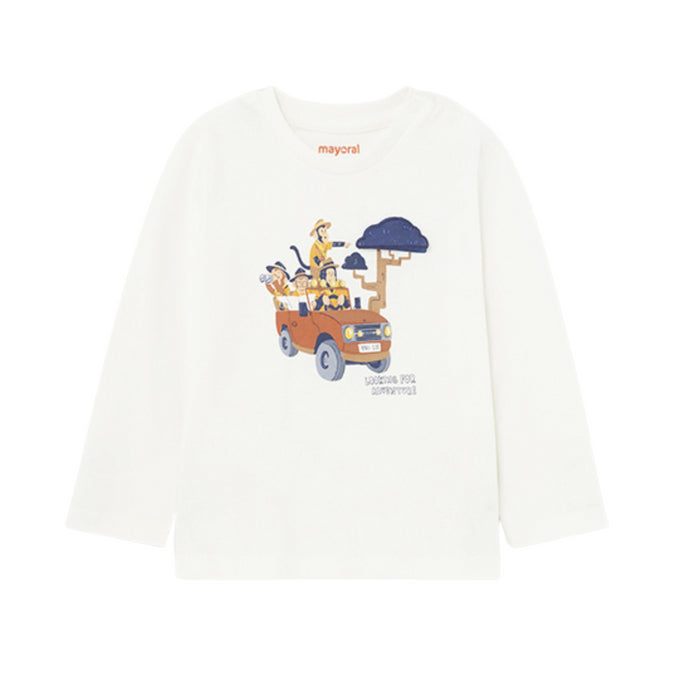 Mayoral - L/s t-shirt - Cream