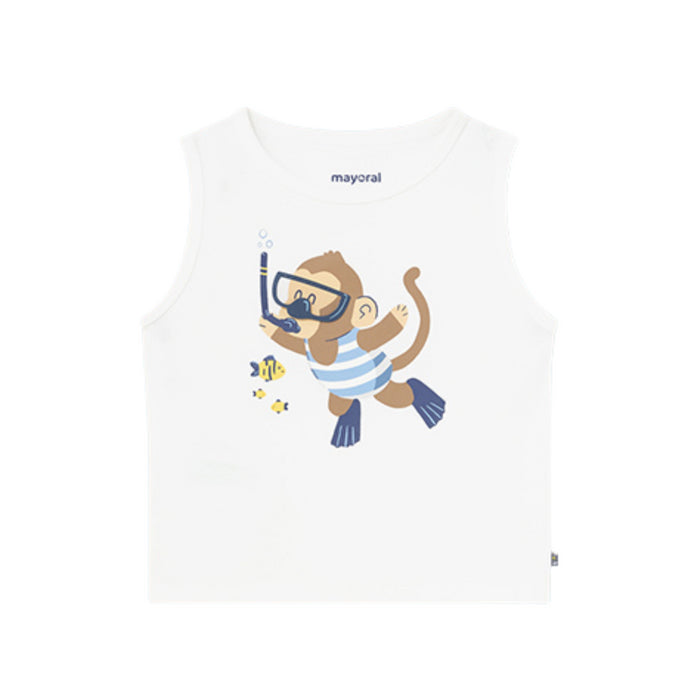 Mayoral - Tank top - White-Scub