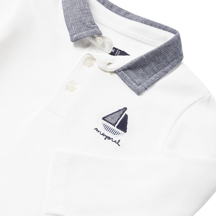Mayoral - L/s polo - White