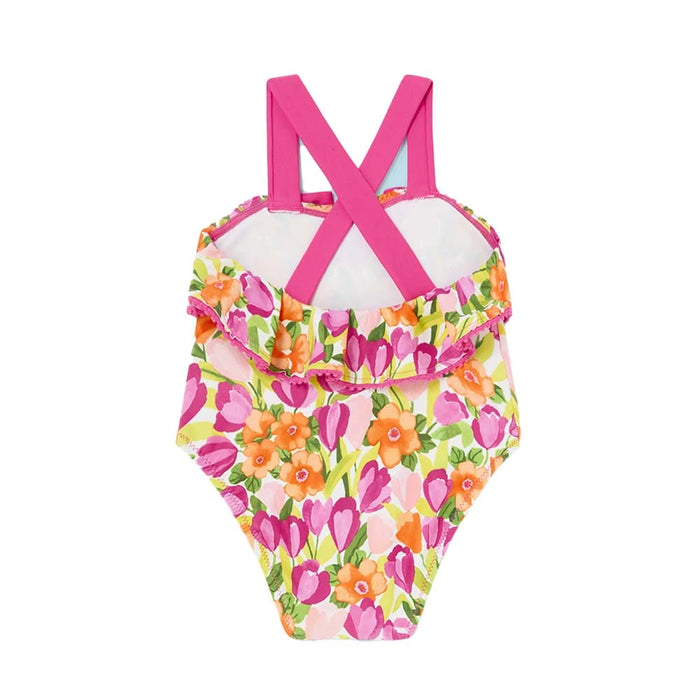 Mayoral - Printed swimsuit - Magenta