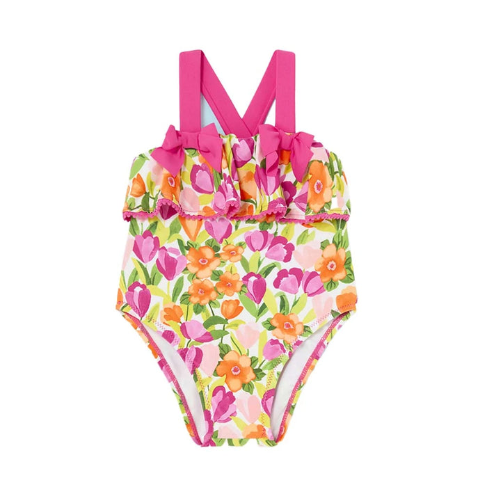 Mayoral - Printed swimsuit - Magenta