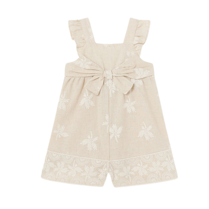 Mayoral - Linen romper - Linen-natu