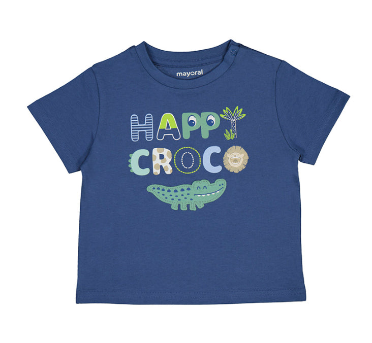 Mayoral - S/s t-shirt - Indigo Happy Croco