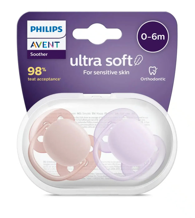 Philips Avent - Ultra Soft fopspeen SCF091/31 - 0-6 maanden