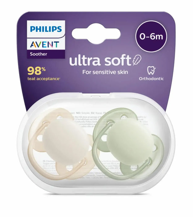 Philips Avent - Ultra Soft fopspeen SCF091/31 - 0-6 maanden