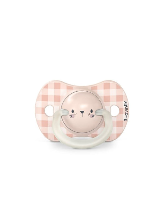 SX - NIGHT & DAY - Soother - Sili. - Reversible - 0/6M - Rabbit PK DUO