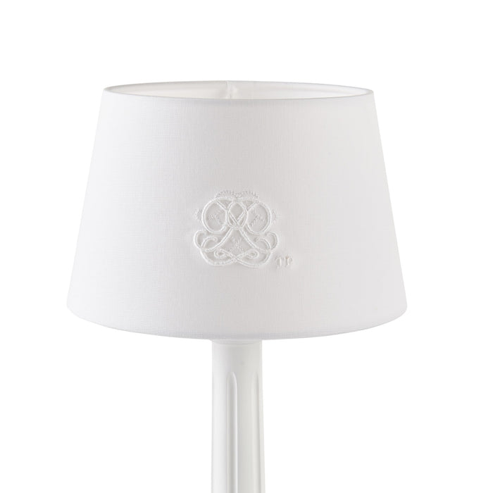Théophile & Patachou - Cotton White - Kleine lampenkap geborduurd
