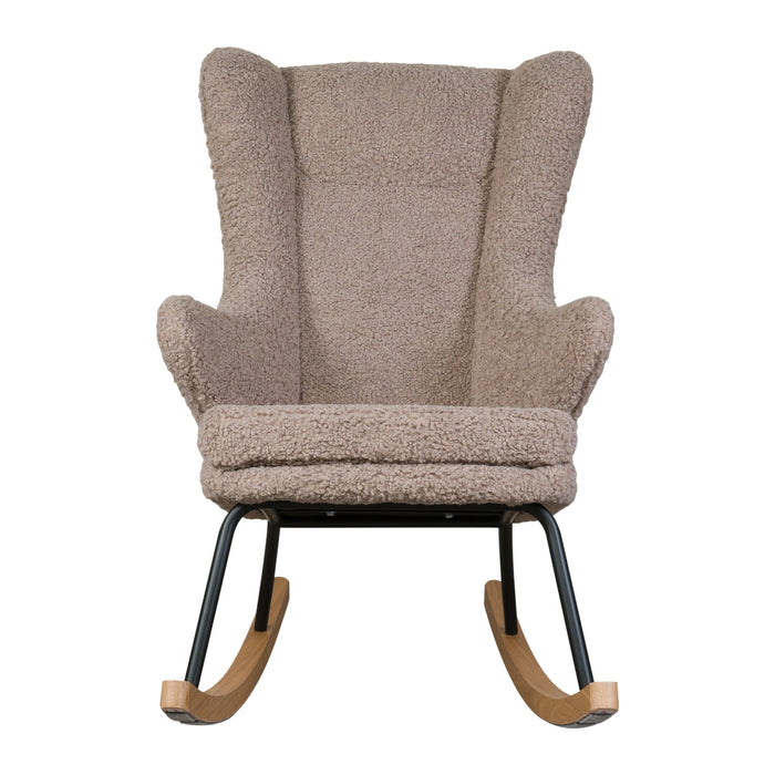 Quax - ROCKING ADULT CHAIR DE LUXE Teddy - STONE