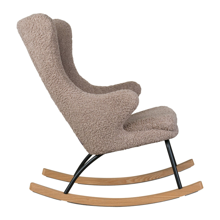 Quax - ROCKING ADULT CHAIR DE LUXE Teddy - STONE